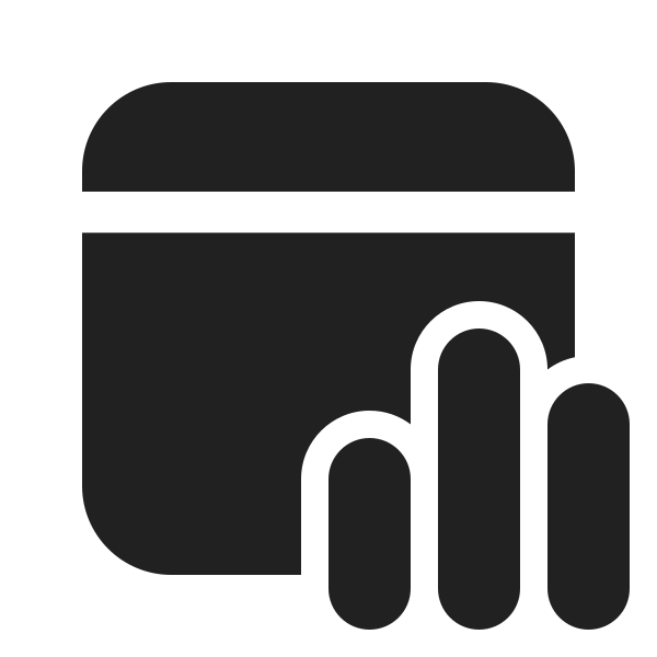 Ic Fluent Calendar Data Bar 24 Filled