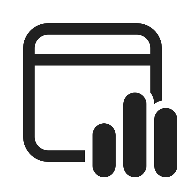 Ic Fluent Calendar Data Bar 24 Regular