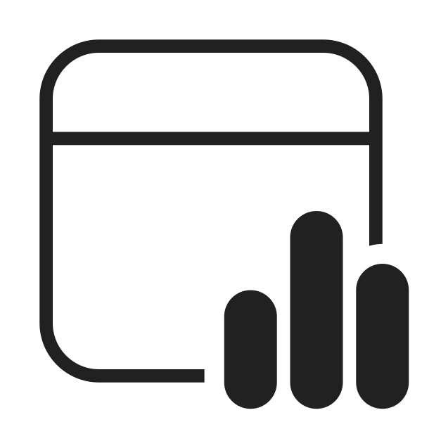 Ic Fluent Calendar Data Bar 32 Light