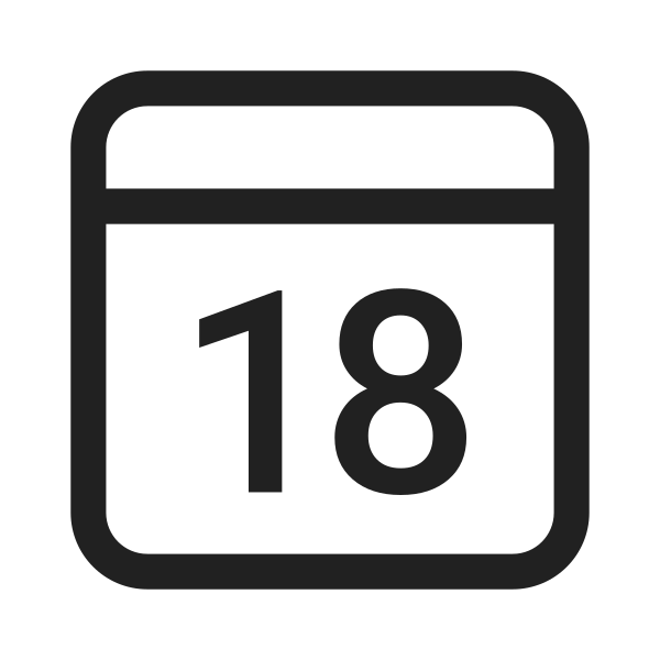 Ic Fluent Calendar Date 28 Regular