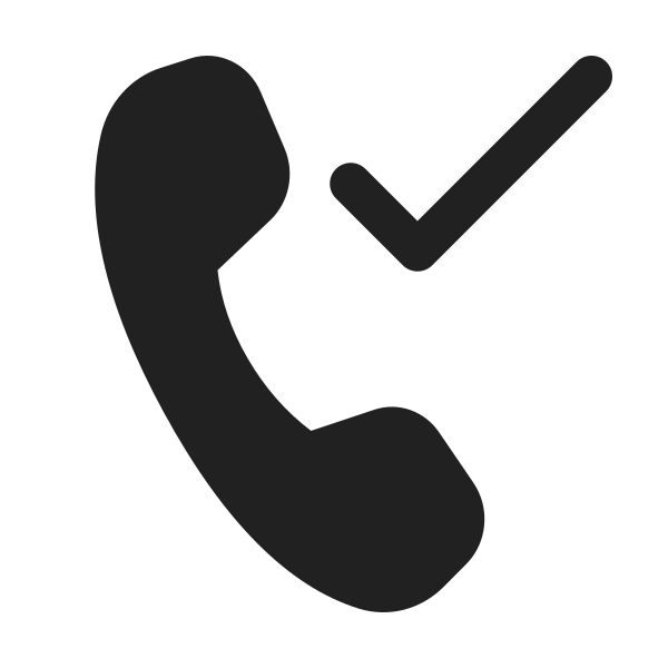 Ic Fluent Call Checkmark 24 Filled