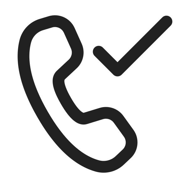Ic Fluent Call Checkmark 24 Regular