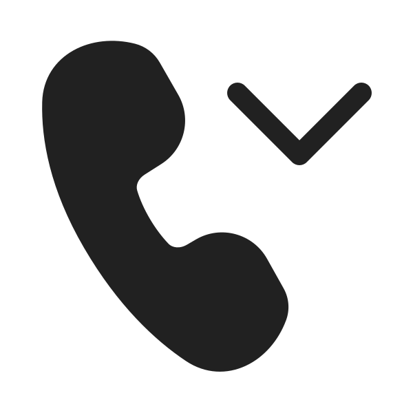 Ic Fluent Call Chevron Down 20 Filled