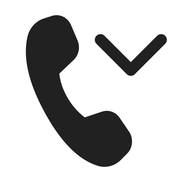 Ic Fluent Call Chevron Down 24 Filled