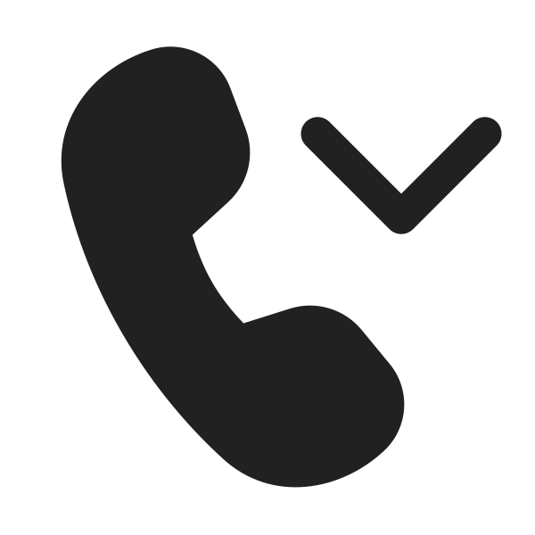 Ic Fluent Call Chevron Down 32 Filled