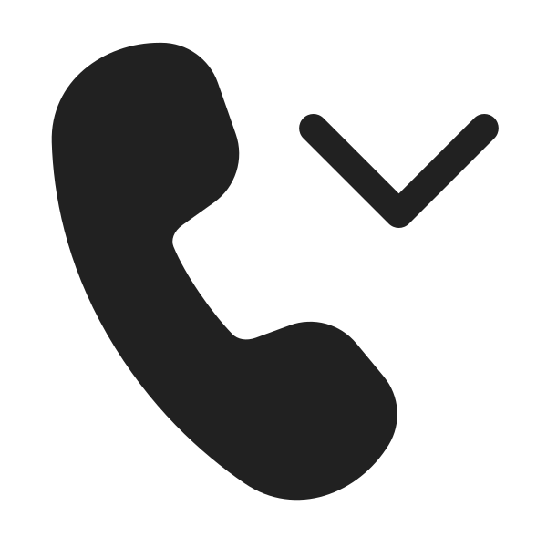 Ic Fluent Call Chevron Down 48 Filled