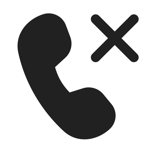 Ic Fluent Call Dismiss 16 Filled