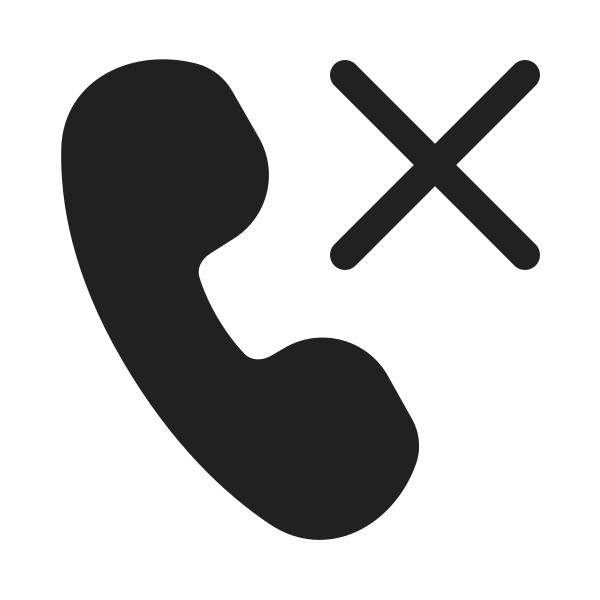 Ic Fluent Call Dismiss 20 Filled