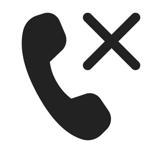 Ic Fluent Call Dismiss 24 Filled