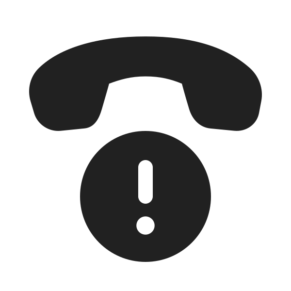 Ic Fluent Call Exclamation 20 Filled