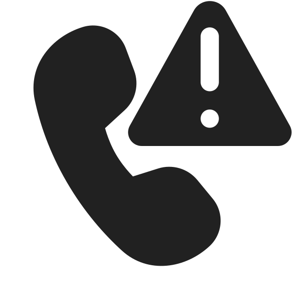 Ic Fluent Call Warning 16 Filled