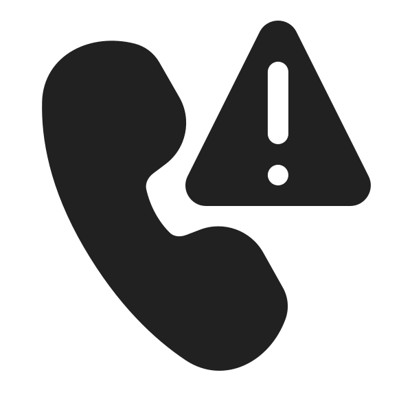 Ic Fluent Call Warning 20 Filled