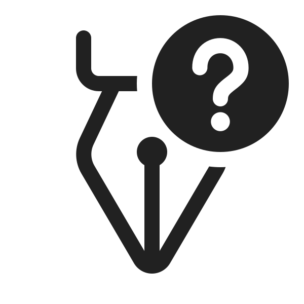 Ic Fluent Calligraphy Pen Question Mark 20 Regular
