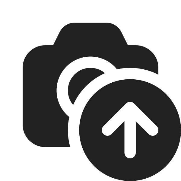 Ic Fluent Camera Arrow Up 16 Filled