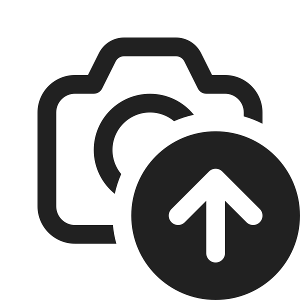Ic Fluent Camera Arrow Up 16 Regular