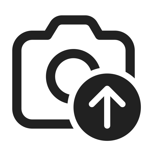 Ic Fluent Camera Arrow Up 24 Regular