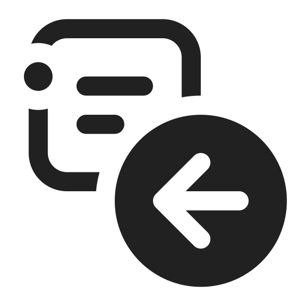 Ic Fluent Channel Arrow Left 16 Regular