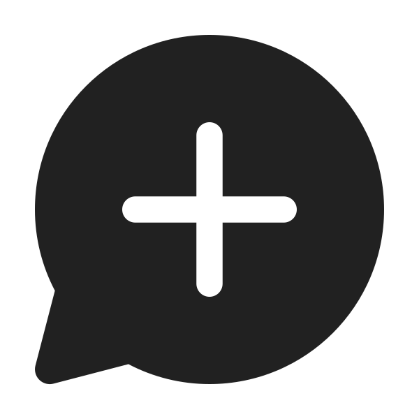 Ic Fluent Chat Add 24 Filled