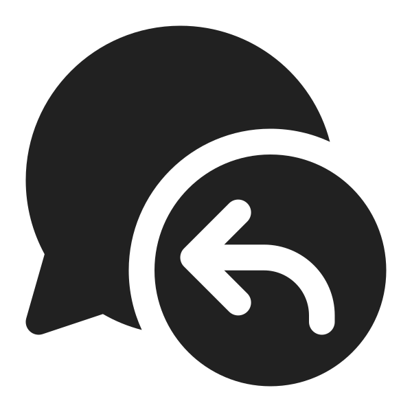 Ic Fluent Chat Arrow Back 16 Filled