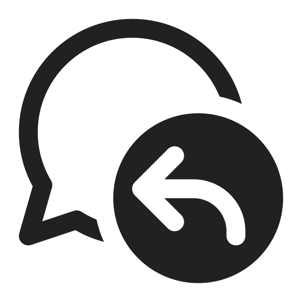 Ic Fluent Chat Arrow Back 16 Regular