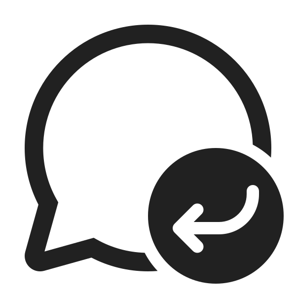 Ic Fluent Chat Arrow Back Down 24 Regular
