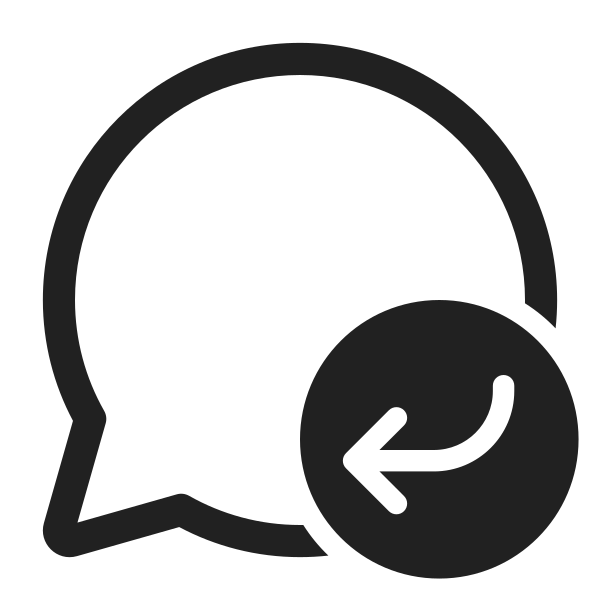 Ic Fluent Chat Arrow Back Down 28 Regular