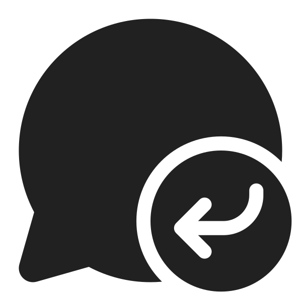 Ic Fluent Chat Arrow Back Down 32 Filled