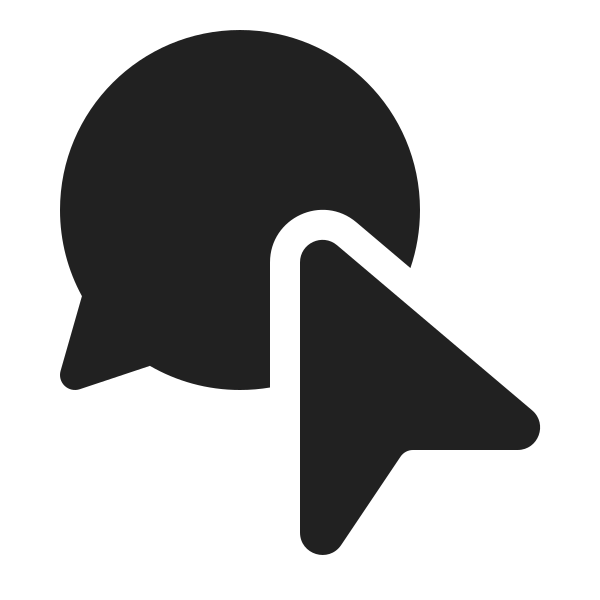 Ic Fluent Chat Cursor 20 Filled