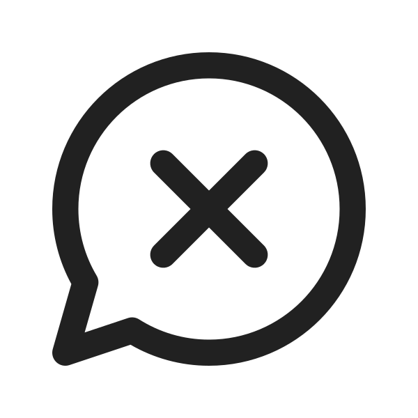 Ic Fluent Chat Dismiss 16 Regular