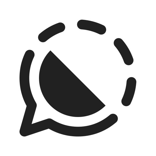 Ic Fluent Chat Hint Half 16 Filled