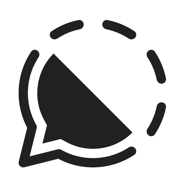 Ic Fluent Chat Hint Half 20 Filled