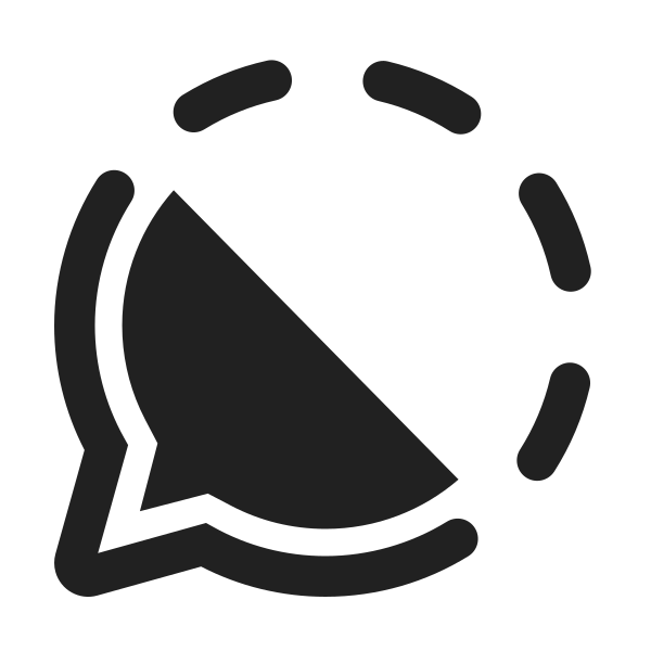 Ic Fluent Chat Hint Half 24 Filled