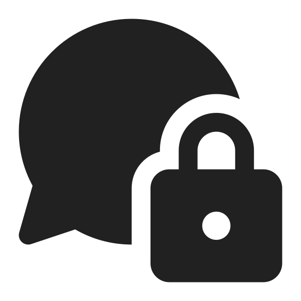Ic Fluent Chat Lock 16 Filled