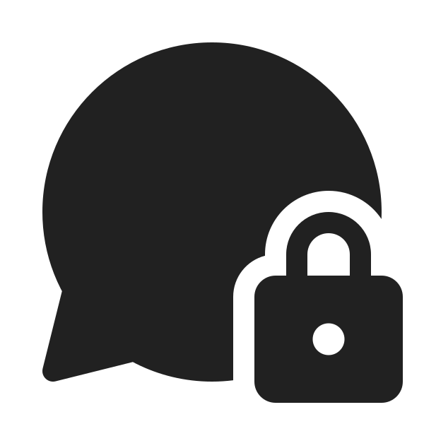 Ic Fluent Chat Lock 20 Filled