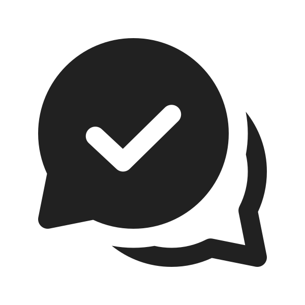 Ic Fluent Chat Multiple Checkmark 16 Filled