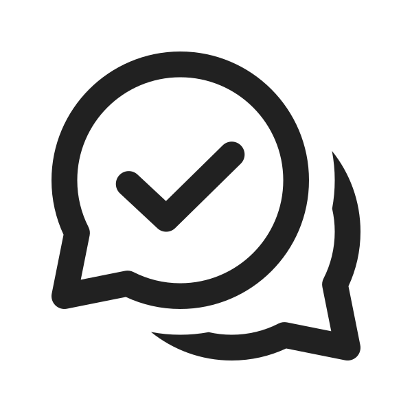 Ic Fluent Chat Multiple Checkmark 16 Regular
