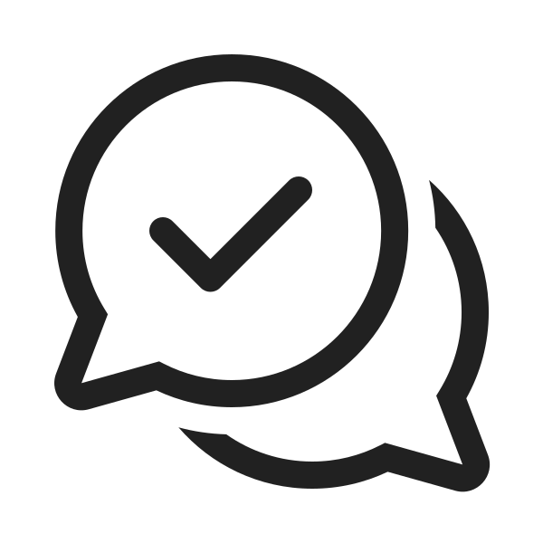Ic Fluent Chat Multiple Checkmark 20 Regular