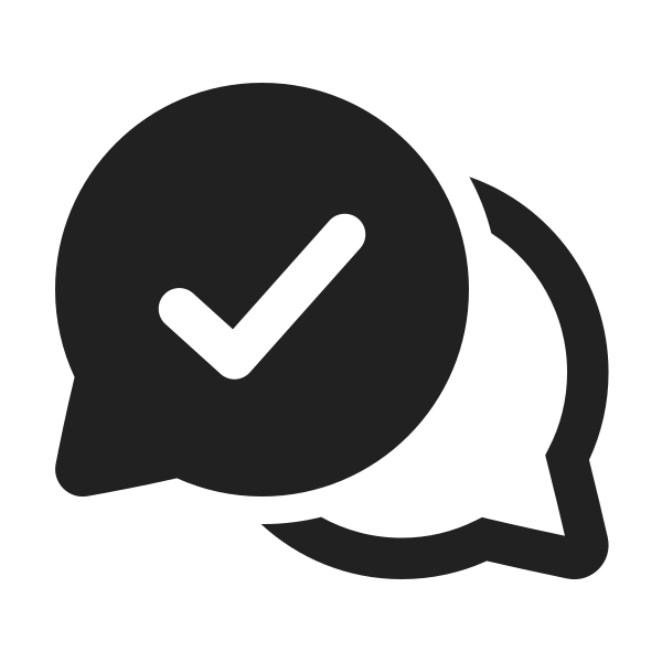 Ic Fluent Chat Multiple Checkmark 24 Filled