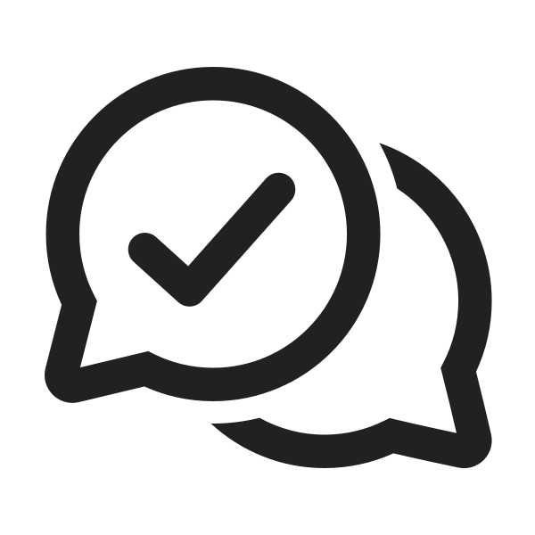 Ic Fluent Chat Multiple Checkmark 24 Regular