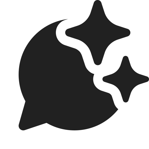Ic Fluent Chat Sparkle 16 Filled