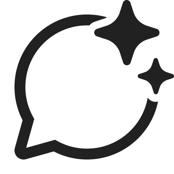 Ic Fluent Chat Sparkle 24 Regular