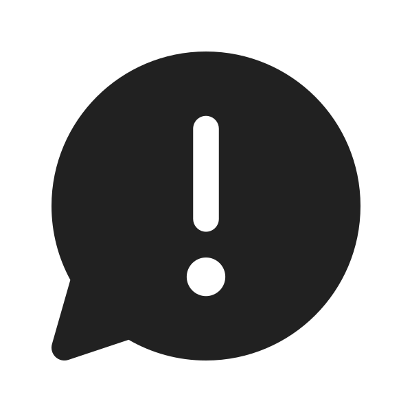 Ic Fluent Chat Warning 16 Filled