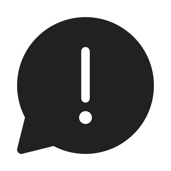 Ic Fluent Chat Warning 20 Filled