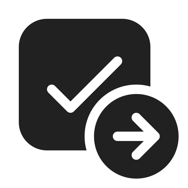 Ic Fluent Checkbox Arrow Right 20 Filled
