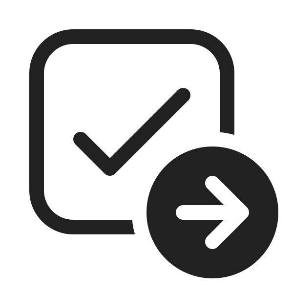 Ic Fluent Checkbox Arrow Right 20 Regular