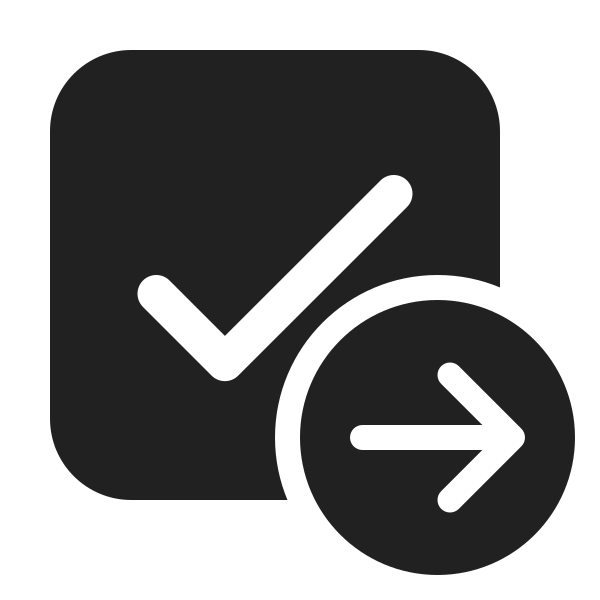 Ic Fluent Checkbox Arrow Right 24 Filled