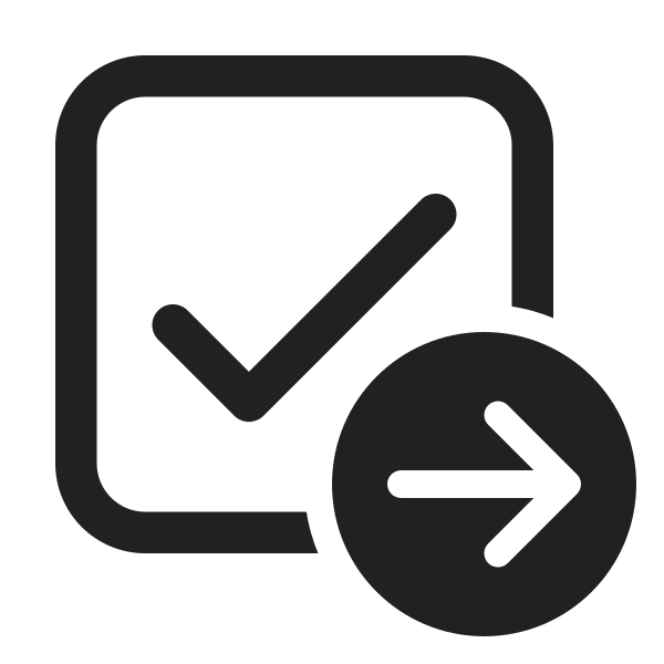 Ic Fluent Checkbox Arrow Right 24 Regular