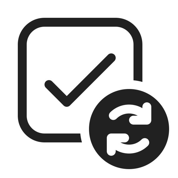 Ic Fluent Checkbox Checked Sync 20 Regular