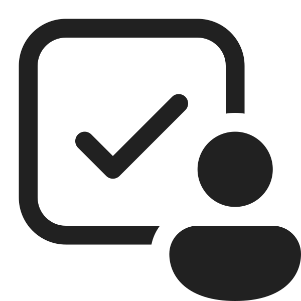 Ic Fluent Checkbox Person 16 Regular