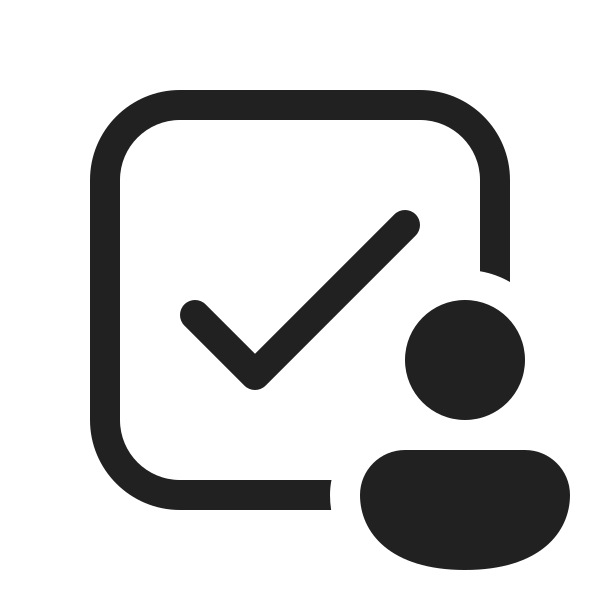 Ic Fluent Checkbox Person 20 Regular